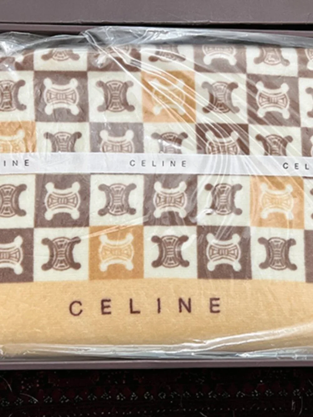 Celine | Vintage Macadam Monogram Towel Blanket NIB